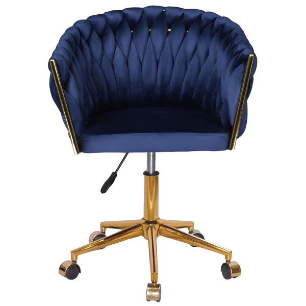 Стул Onder Mebli LOLA GD-Modern OFFICE Синий UC-907 Бархат-2