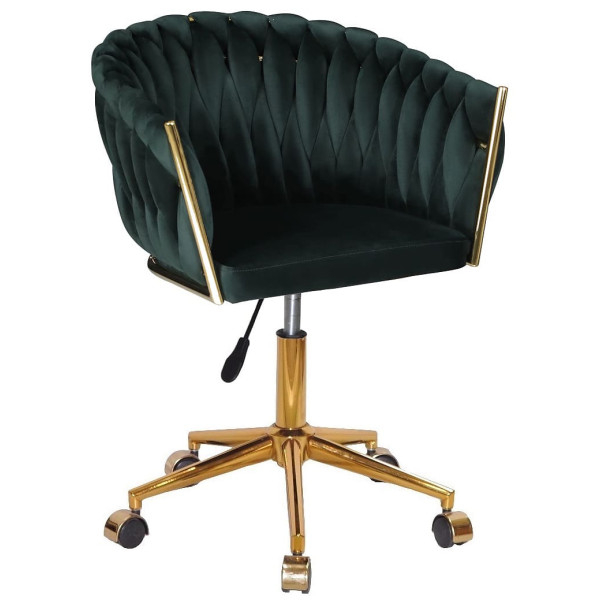 Стул Onder Mebli LOLA GD-Modern OFFICE Зеленый UC-905 Бархат-0