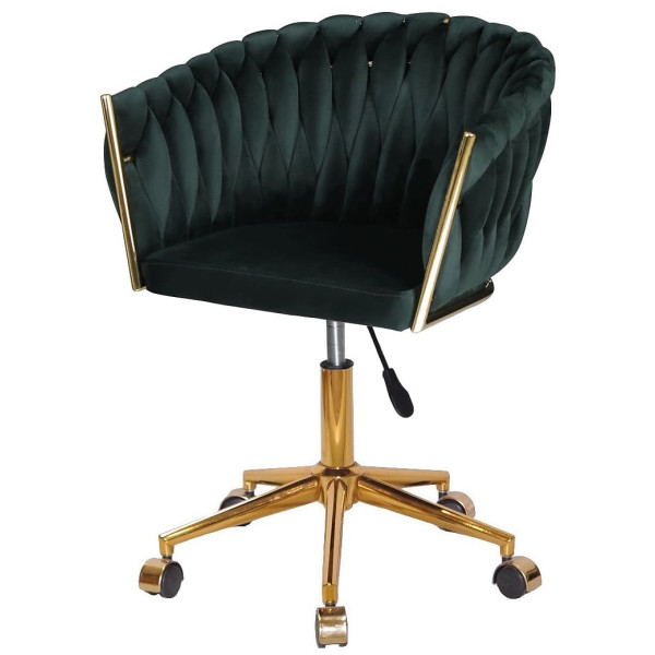 Стул Onder Mebli LOLA GD-Modern OFFICE Зеленый UC-905 Бархат-1