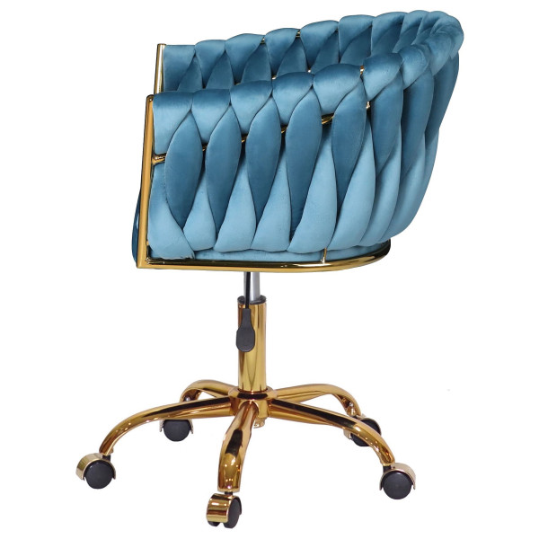 Стул Onder Mebli LOLA GD-OFFICE Бирюзовый UC-919 Бархат-4