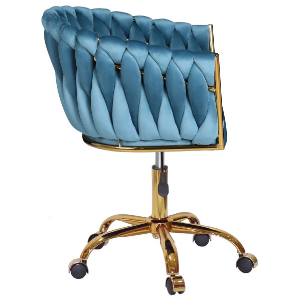 Стул Onder Mebli LOLA GD-OFFICE Бирюзовый UC-919 Бархат-3