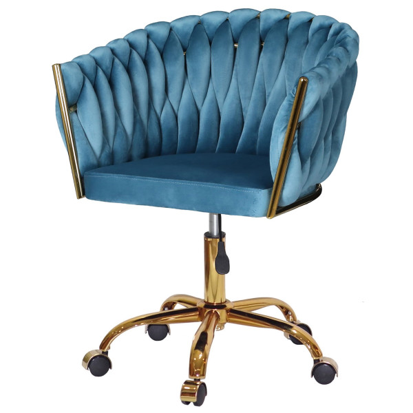 Стул Onder Mebli LOLA GD-OFFICE Бирюзовый UC-919 Бархат-1