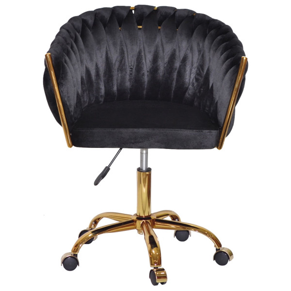 Стул Onder Mebli LOLA GD-OFFICE Черный UC-904 Бархат-1