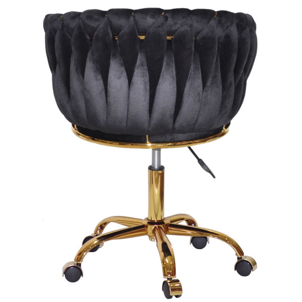 Стул Onder Mebli LOLA GD-OFFICE Черный UC-904 Бархат-3