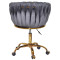 Стілець Onder Mebli LOLA GD-OFFICE Сірий UC-901 Оксамит-3-thumb
