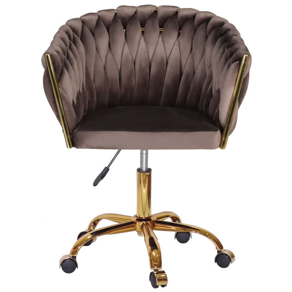 Стул Onder Mebli LOLA GD-OFFICE Шоколад UC-908 Бархат-2