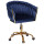 Стілець Onder Mebli LOLA GD-OFFICE Синій UC-907 Оксамит