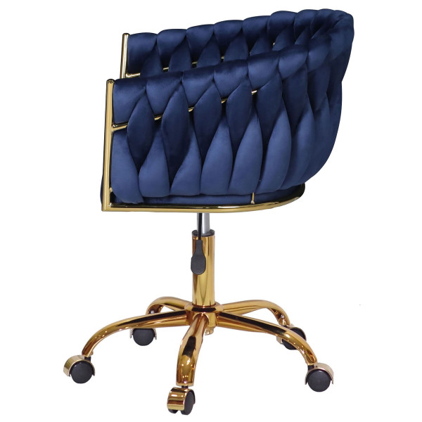 Стул Onder Mebli LOLA GD-OFFICE Синий UC-907 Бархат-4