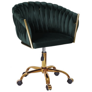 Стілець Onder Mebli LOLA GD-OFFICE Зелений UC-905 Оксамит