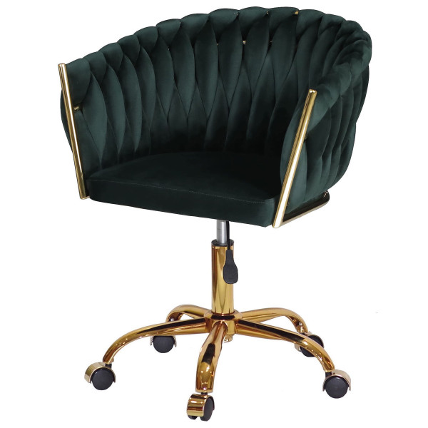 Стул Onder Mebli LOLA GD-OFFICE Зеленый UC-905 Бархат-1