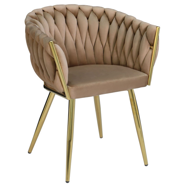 Стілець Onder Mebli LOLA GD Кемл UC-921 Оксамит-0