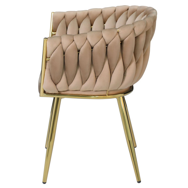 Стілець Onder Mebli LOLA GD Кемл UC-921 Оксамит-4