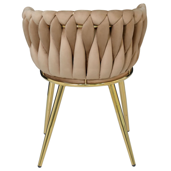 Стілець Onder Mebli LOLA GD Кемл UC-921 Оксамит-7