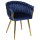 Стілець Onder Mebli LOLA GD Синій UC-907 Оксамит