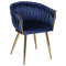 Стілець Onder Mebli LOLA GD Синій UC-907 Оксамит-0-thumb