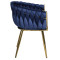 Стілець Onder Mebli LOLA GD Синій UC-907 Оксамит-3-thumb