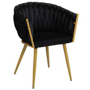 Стул Onder Mebli LOLA YLWM Черный UC-904 Бархат