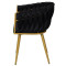 Стілець Onder Mebli LOLA YLWM Чорний UC-904 Оксамит-4-thumb