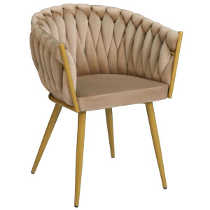 Стул Onder Mebli LOLA YLWM Кэмл UC-921 Бархат