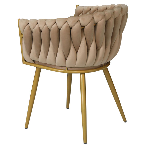 Стул Onder Mebli LOLA YLWM Кэмл UC-921 Бархат-6