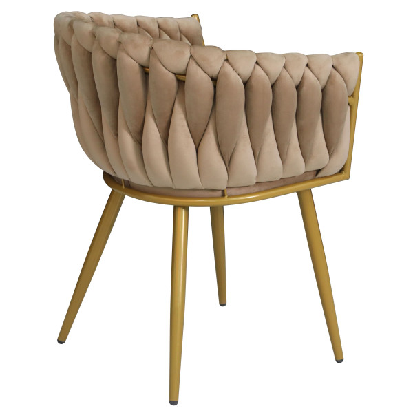 Стул Onder Mebli LOLA YLWM Кэмл UC-921 Бархат-5