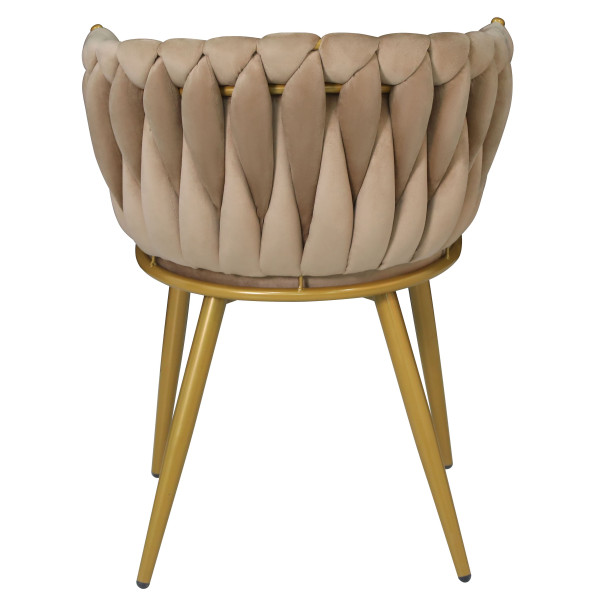 Стул Onder Mebli LOLA YLWM Кэмл UC-921 Бархат-7