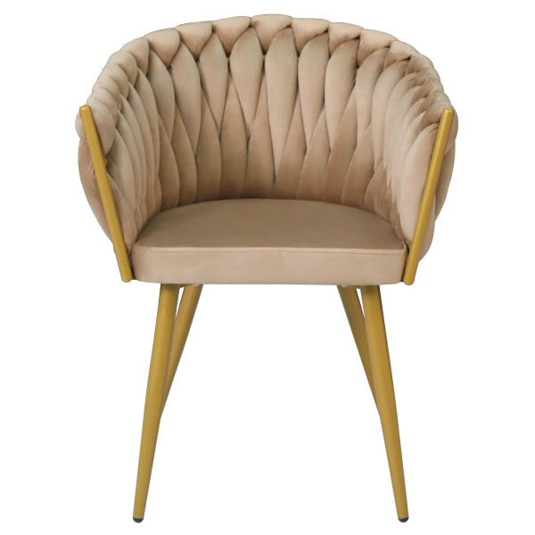 Стул Onder Mebli LOLA YLWM Кэмл UC-921 Бархат-2
