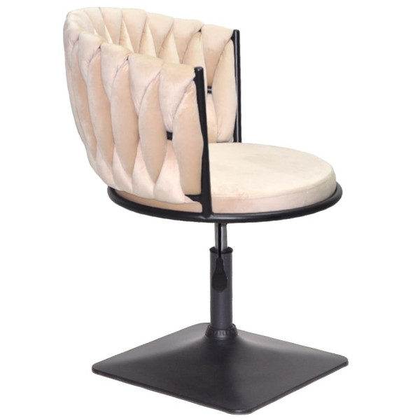 Стул Onder Mebli MILA 4-BK-Base Бежевый UC-902 Бархат-2