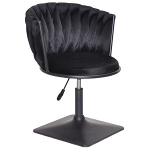 Стілець Onder Mebli MILA 4-BK-Base Чорний UC-904 Оксамит