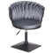 Стул Onder Mebli MILA 4-BK-Base Серый UC-901 Бархат-1-thumb