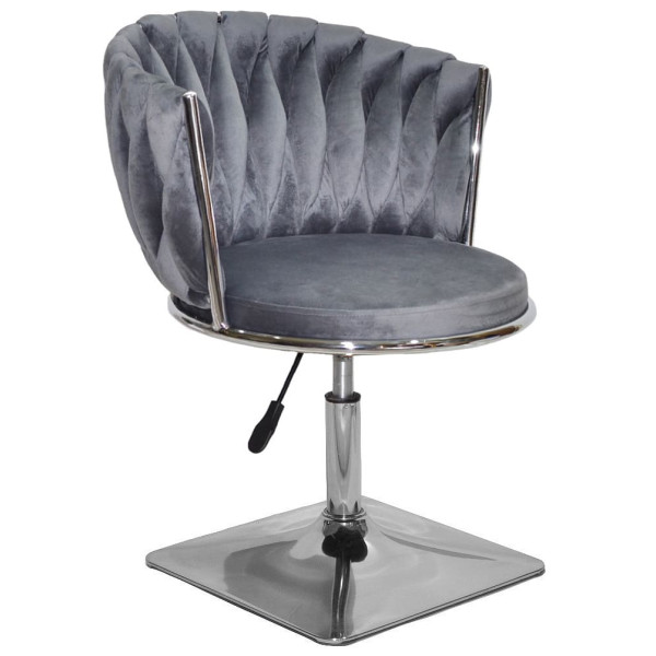 Стілець Onder Mebli MILA 4-CH-Base Сірий UC-901 Оксамит-0