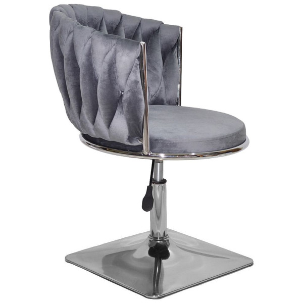 Стілець Onder Mebli MILA 4-CH-Base Сірий UC-901 Оксамит-2