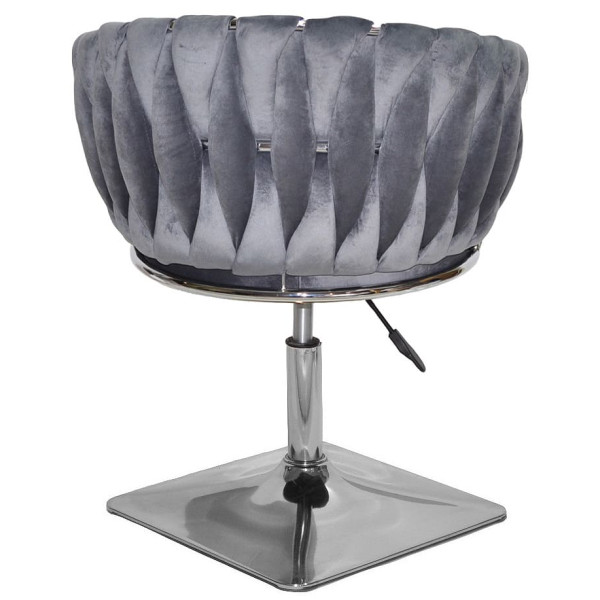 Стілець Onder Mebli MILA 4-CH-Base Сірий UC-901 Оксамит-3