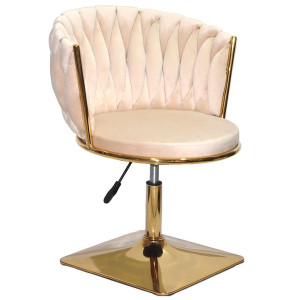 Стул Onder Mebli MILA 4-GD-Base Бежевый UC-902 Бархат