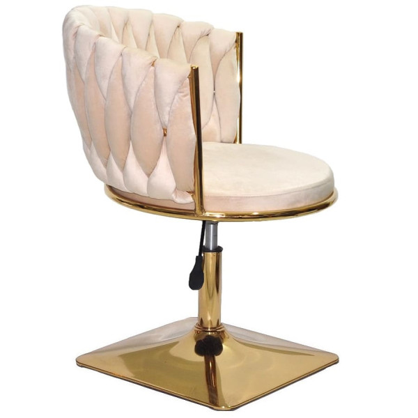 Стілець Onder Mebli MILA 4-GD-Base Бежевий UC-902 Оксамит-2