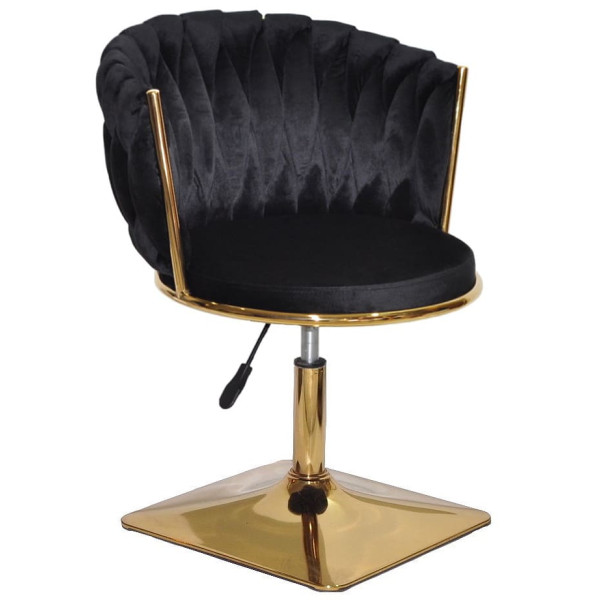 Стул Onder Mebli MILA 4-GD-Base Черный UC-904 Бархат-0