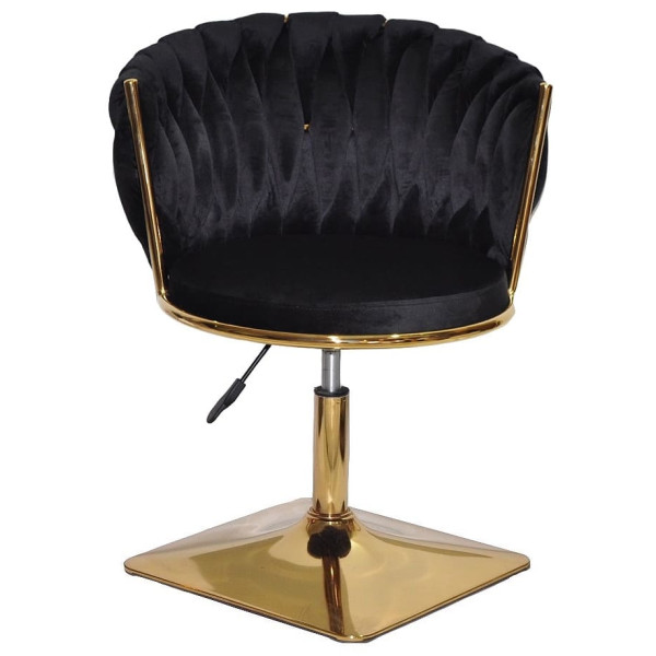 Стул Onder Mebli MILA 4-GD-Base Черный UC-904 Бархат-1