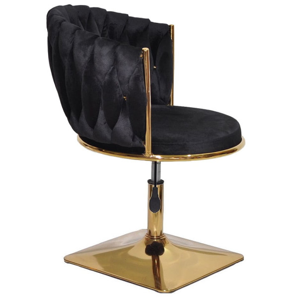 Стул Onder Mebli MILA 4-GD-Base Черный UC-904 Бархат-2