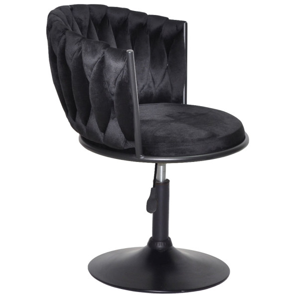 Стілець Onder Mebli MILA BK-Base Чорний UC-904 Оксамит-2