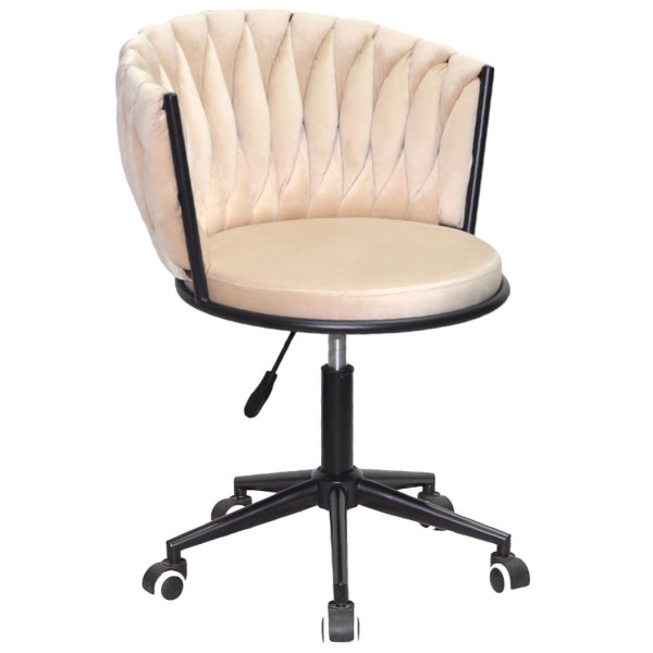 Стілець Onder Mebli MILA BK-Modern OFFICE Бежевий UC-902 Оксамит-0