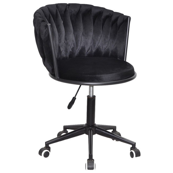 Стілець Onder Mebli MILA BK-Modern OFFICE Чорний UC-904 Оксамит-0