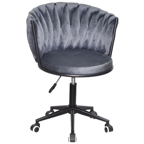 Стілець Onder Mebli MILA BK-Modern OFFICE Сірий UC-901 Оксамит-0