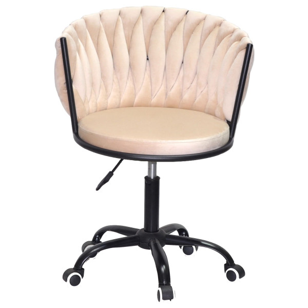 Стілець Onder Mebli MILA BK-OFFICE Бежевий UC-902 Оксамит-1