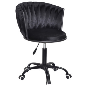 Стул Onder Mebli MILA BK-OFFICE Черный UC-904 Бархат