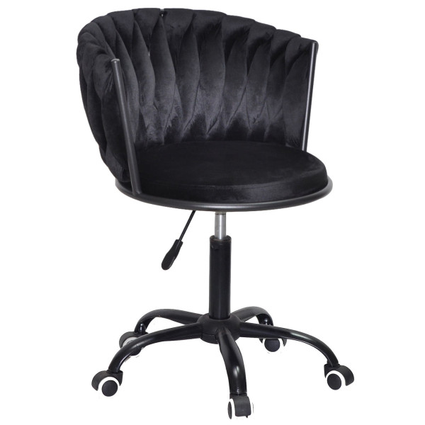 Стілець Onder Mebli MILA BK-OFFICE Чорний UC-904 Оксамит-0