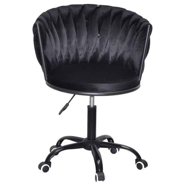 Стілець Onder Mebli MILA BK-OFFICE Чорний UC-904 Оксамит-1