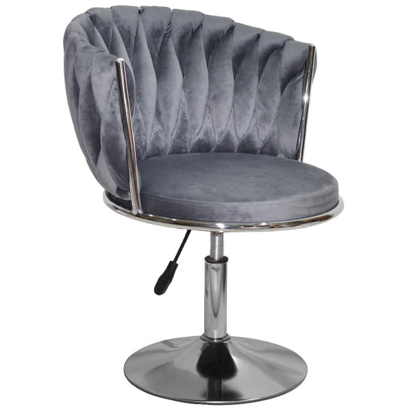 Стул Onder Mebli MILA CH-Base Серый UC-901 Бархат-0