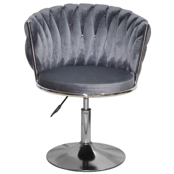 Стул Onder Mebli MILA CH-Base Серый UC-901 Бархат-1