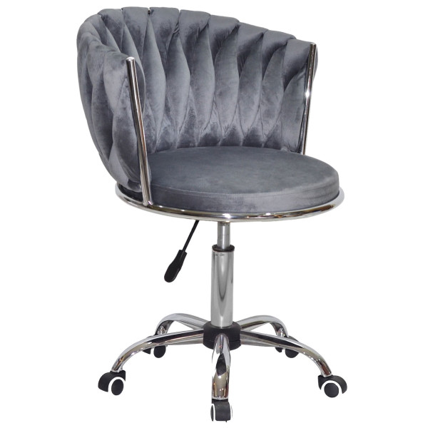 Стілець Onder Mebli MILA CH-OFFICE Сірий UC-901 Оксамит-0