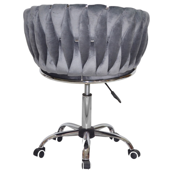 Стілець Onder Mebli MILA CH-OFFICE Сірий UC-901 Оксамит-3